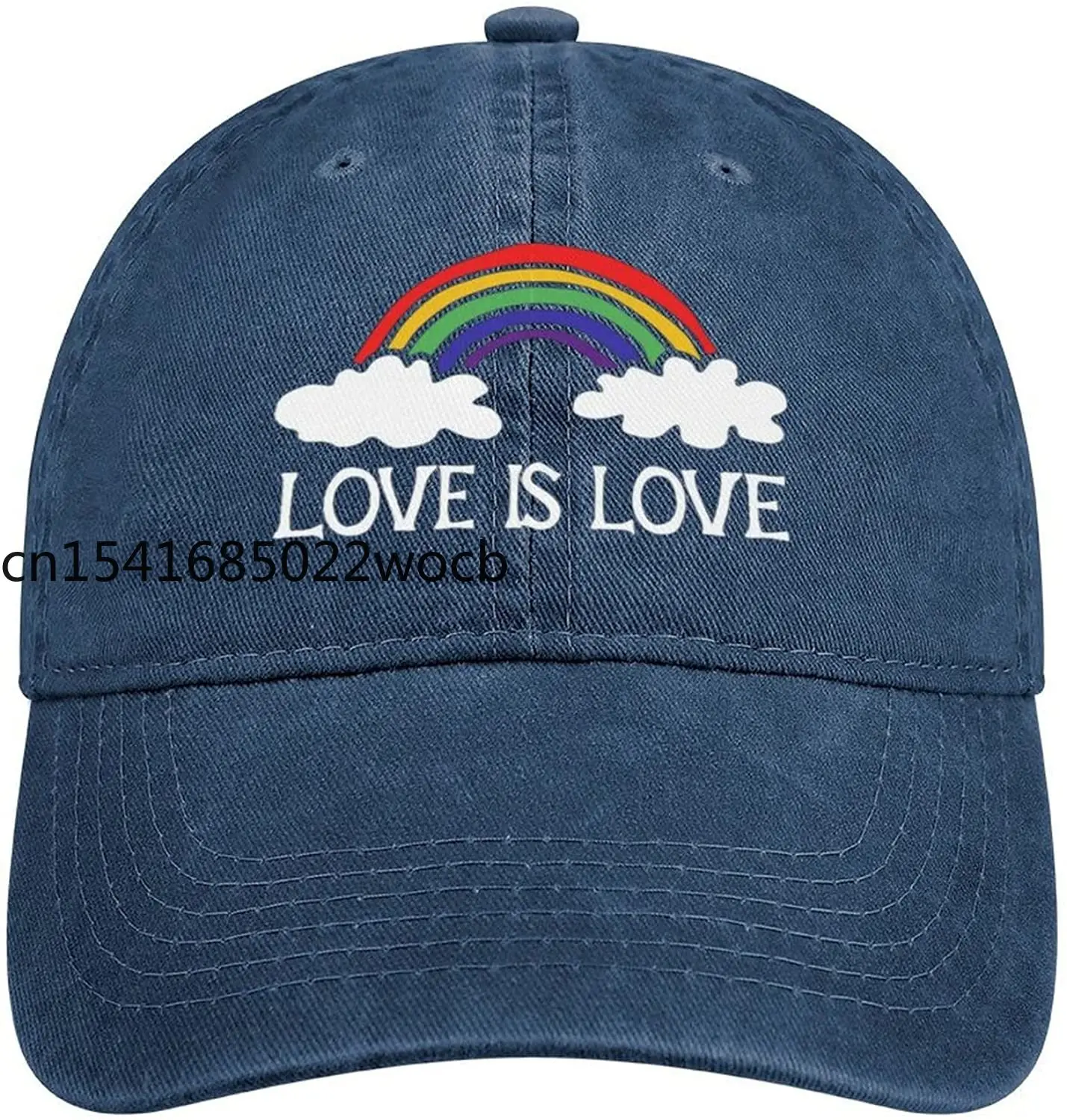 

Бейсболка унисекс в стиле кэжуал с принтом Love is Love
