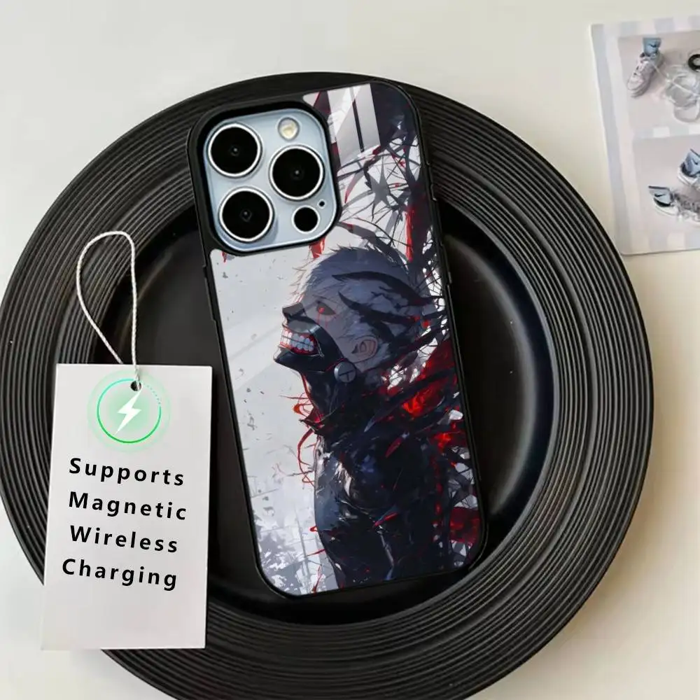 Фото Чехол для телефона Tokyo Ghoul Kaneki Ken (аниме) для iPhone 17, 16, 15, 14, 13, 12, 11 Plus, Pro с поддержкой магнитной беспроводной зарядки №3
