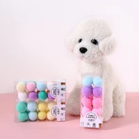 20x colorful toys balls handmade plush cat toys ball for indoor cats interactive toys for cats kitten training playi