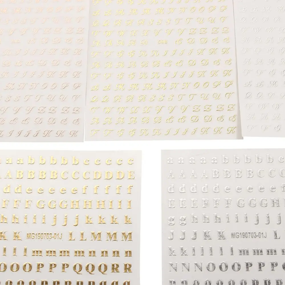 Инструменты для маникюра с изображением алфавита старый шрифт номер сделай сам