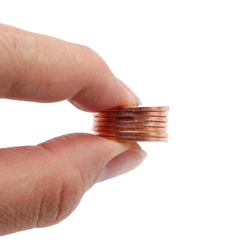 500 шт. m17*23*1 5 + 200 m22*29*1 твердая медная шайба прокладка плоское кольцо уплотнение