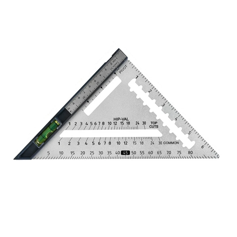 

Detachable Triangular Ruler Set Square High Precision Triangular Plate Angle Adjustable Woodworking W Level-Meter