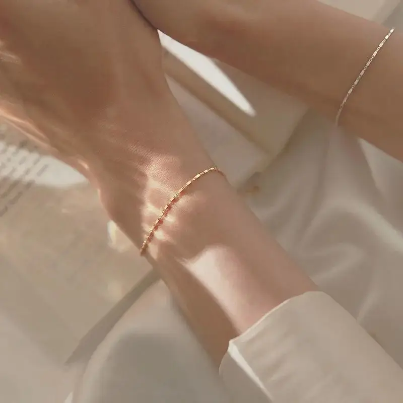 

Original design small square bracelet ladies temperament Korean version luxury high quality trend jewelry gift