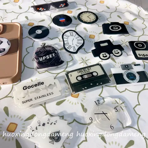 Черная магнитная лента для телефона Grip Tok Griptok, подставка для iPhone, забавный складной держатель для беспроводной зарядки