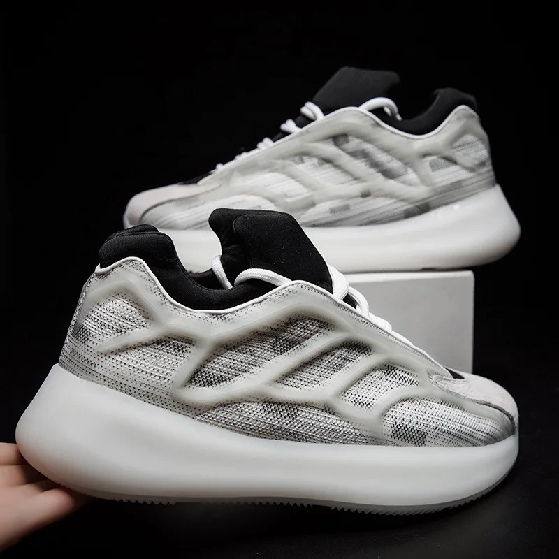 

Men's Shoes Dad Shoes Men's Casual Wear Mesh Sport Sneakers Lace Up Increase Sneakers Students Fashion Shoes Men's Sneakers