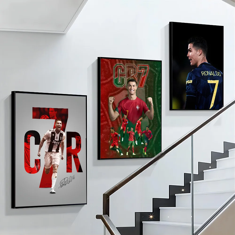 C-Cristiano R-Ronaldo CR7 Poster Paper Print Home Living Room Bedroom Entrance Bar Cafe Art Painting Decoration