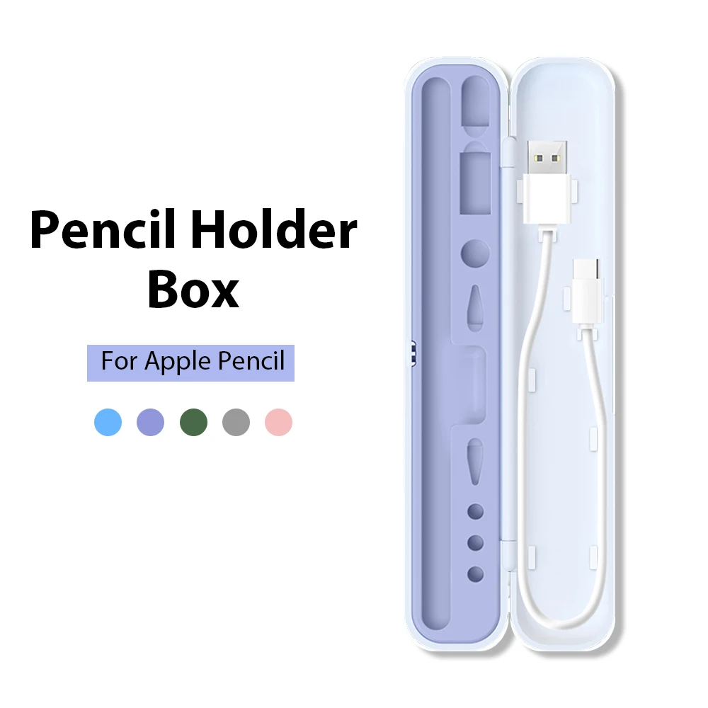 

For Apple Pencil 1 2 Cover For Apple Pencil 2nd Generation 1st Gen Box Stylus Pen Holder Protective Case Ipad Pen Accessories