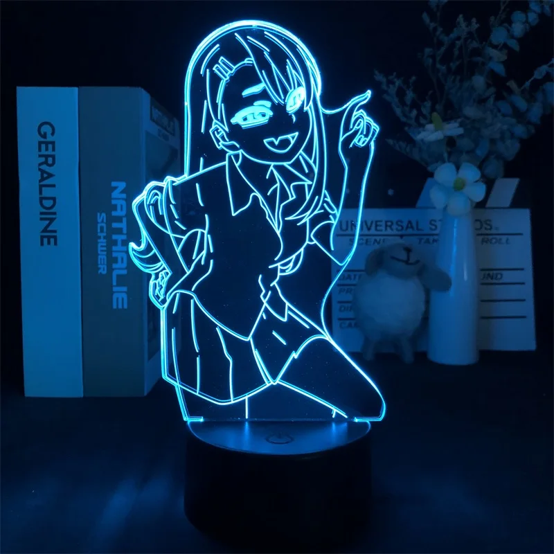 

Dont Toy with Me, Miss Nagatoro Night Lamp Alarm Clock Base Light Japanese Anime Manga Best Selling Gift Delivery Bedside Child