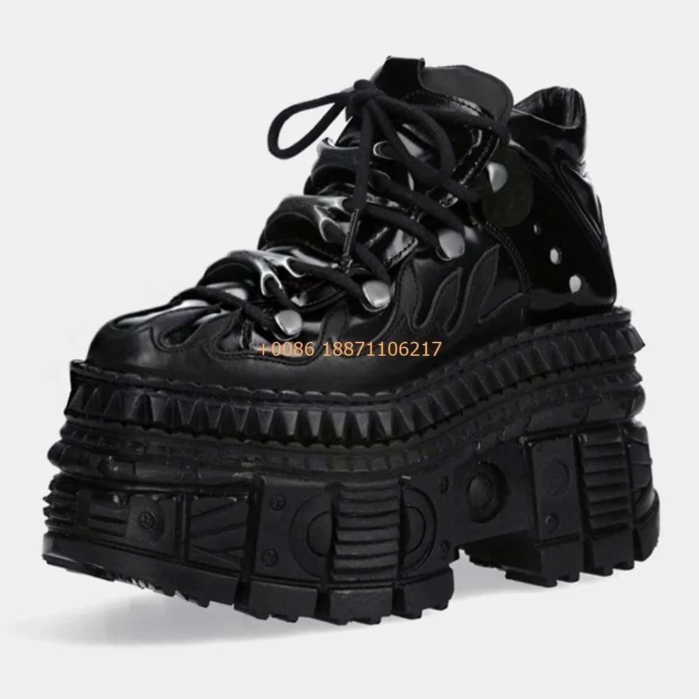 Короткие ботинки с круглым носком и металлическими заклепками 2024 новые модные