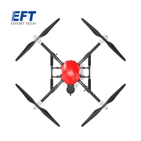 eft e416p agricultural spray payload uav agricultural drone sprayer helicopter with 16l pesticide box delivery fast