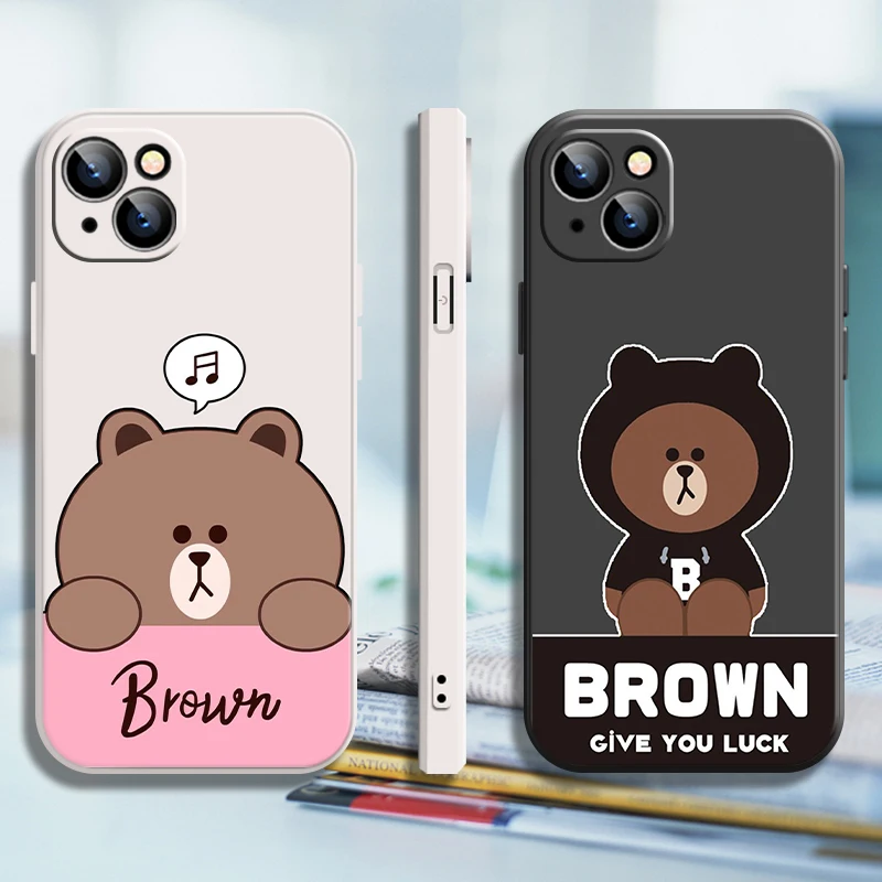 

Teddy Bear Phone Case For Cover iPhone 13 Case Plus 12 Xs Max 6 6s 7 SE X 11 ProMax XR 8 8p 2020 Mini 13 Gh Cartoon Soft Fashion