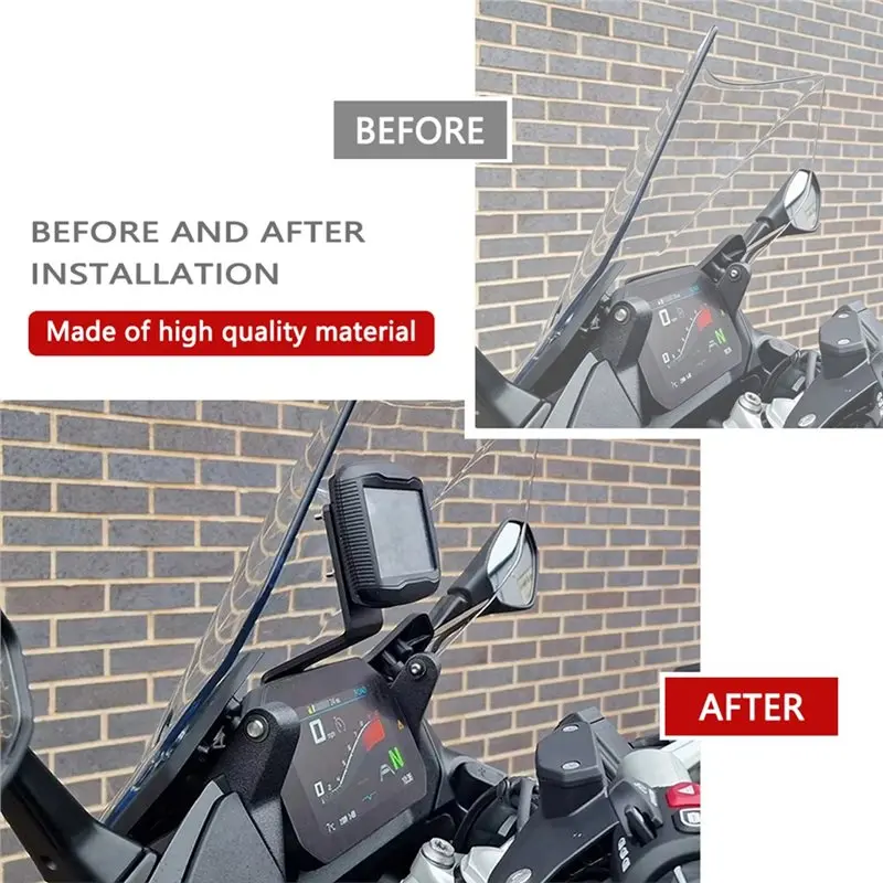 Фото Для BMW R1300RS R 1300RS R1300 RS 2025 2026 Крепление для GPS-навигатора и телефона на ветровое стекло мотоцикла, аксессуары для навигации. №1
