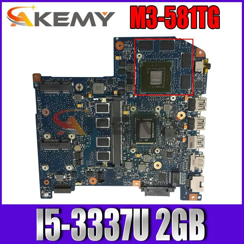 

Original for ACER M3-581TG laptop motherboard M3-581TG I5-3337U 2GB GT640M 1GB JM50 MAIN BOARD REV 2.1 tested good free ship