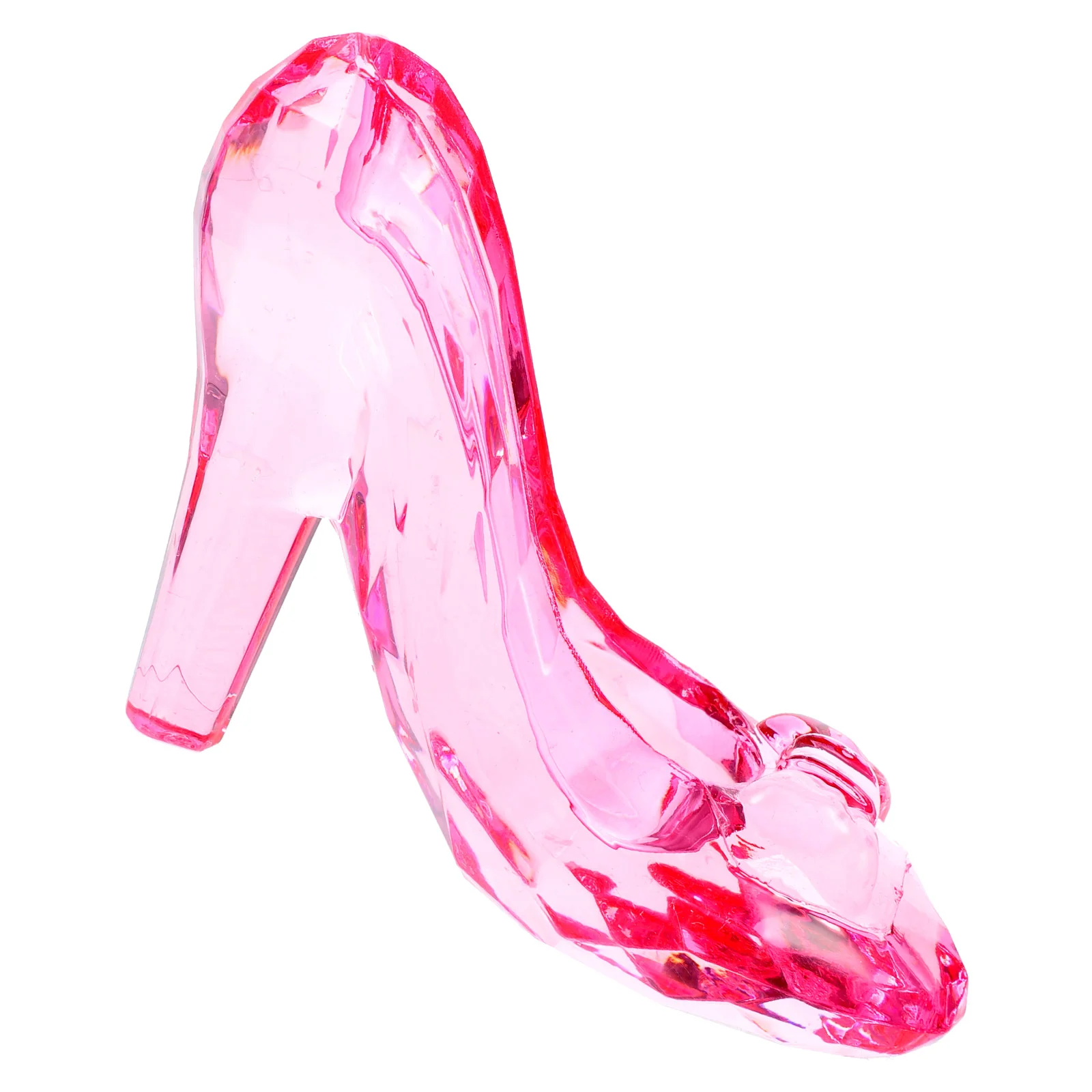 

Crystal High Heels Decorative Mini Shoe Glass Slipper Transparent Slippers Ornament Table Decorations Desktop