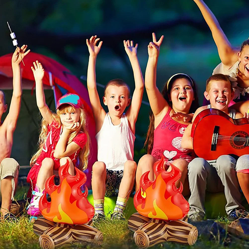 Украшение надувное пламя модель двора реквизит ПВХ костер кемпинг вечеринка