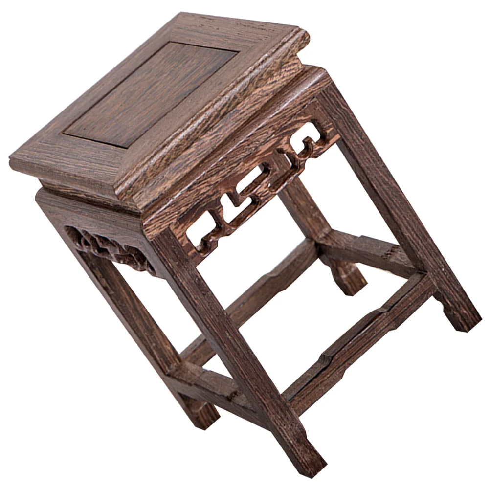 

Chinoiserie Decor Display Pedestal Flower Pot Woodsy Decor Flowerpot Holder Base Decor Home Planter Base Decorate Base