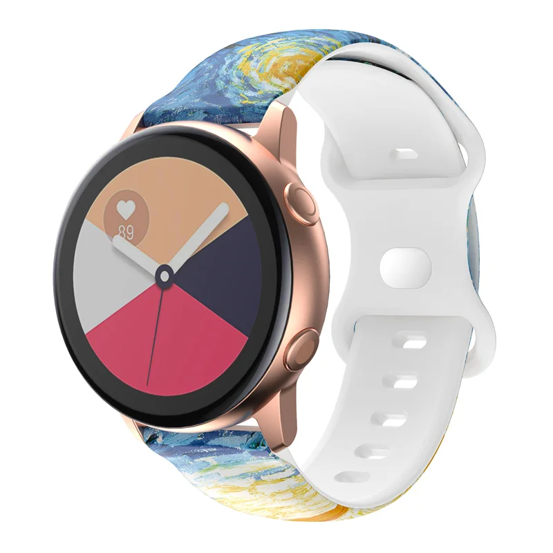 Ремешок 20 мм для часов Huami Amazfit GTS 2 Mini Bip/GTR спортивный браслет Samsung Galaxy watch Active 40/44 -