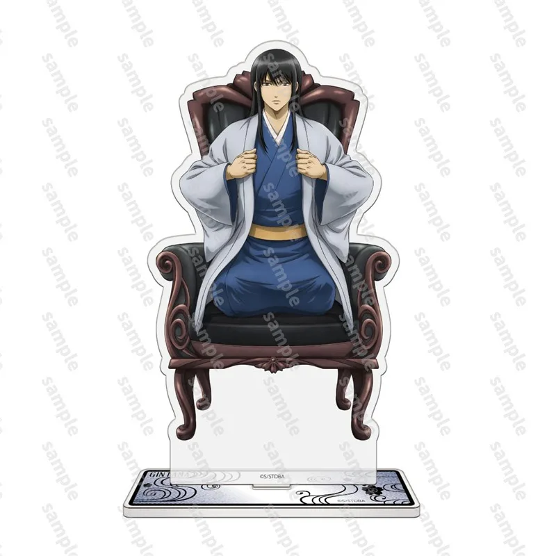 Фото GINTAMA тарелка декор стола сиденье подставка Sakata Gintoki коллекция орнамент Accesorios Kagura акриловая кукла Shimura Shinpachi подарки №4