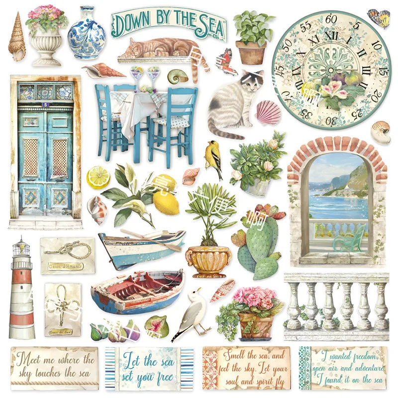 

9 шт./упаковка, декоративные наклейки для альбома