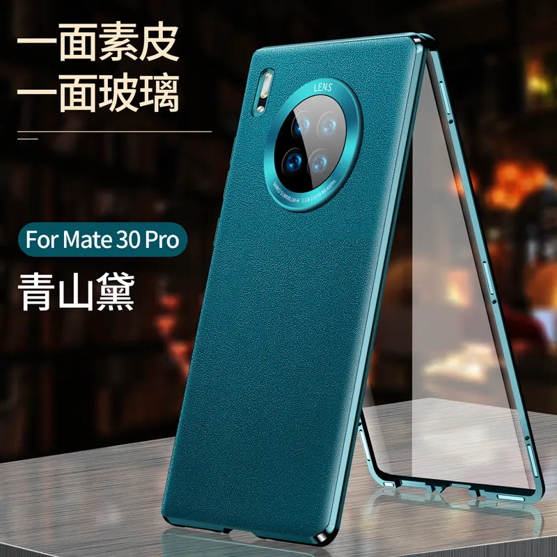 

360 Full Protection Case for Huawei Mate 30 Pro LIO-L09 Front Glass Case with Back Leather Cover for Huawei Mate 30 Pro LIO L29