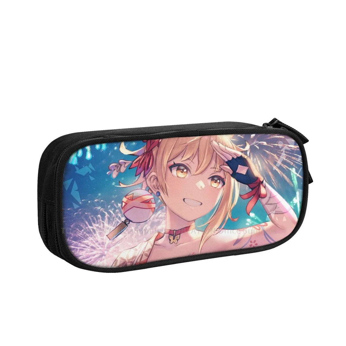 

Yoimiya Pencase Genshin Impact Game Pencil Bag Teenage Student Stationary Bags Large Capacity Double Zipper