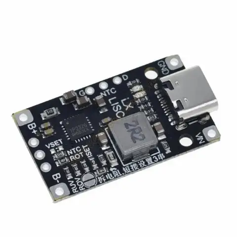 Тип C USB Power Litthium Board Board 2S 3S Краткая зарядка 3.7 В