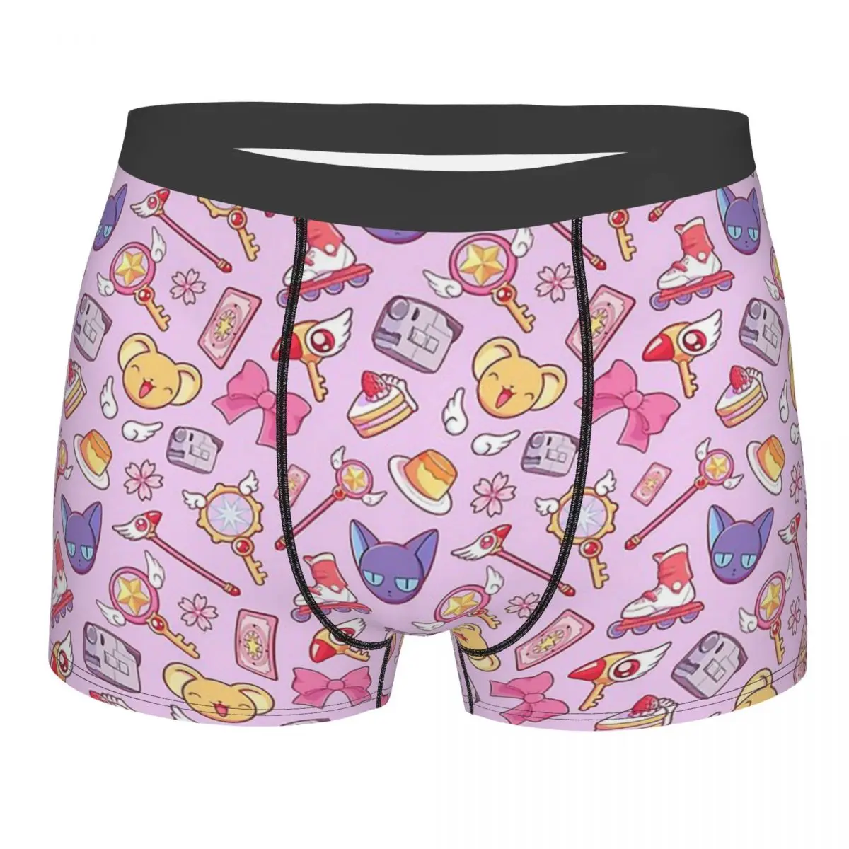 

K Card Captor KINOMOTO SAKURA Anime Underpants Breathbale Panties Men's Underwear Ventilate Shorts Boxer Briefs