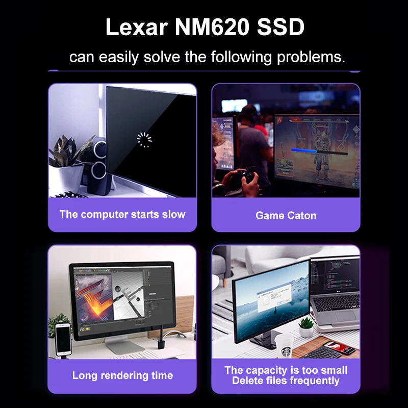 Твердотельный накопитель Lexar M2 NVMe NM620 SSD 2 ТБ M.2 PCIe 3 0x4 512 ГБ 256 | Компьютеры и офис