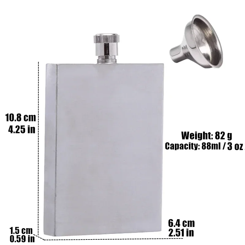 

Мини фляга из нержавеющей стали 3 унции