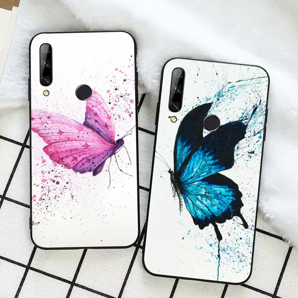 

Beautiful Butterfly Phone Case For Huawei Honor 10 lite 9 20 7A pro 9X pro 30 pro 50 pro 60 pro 70 pro plus