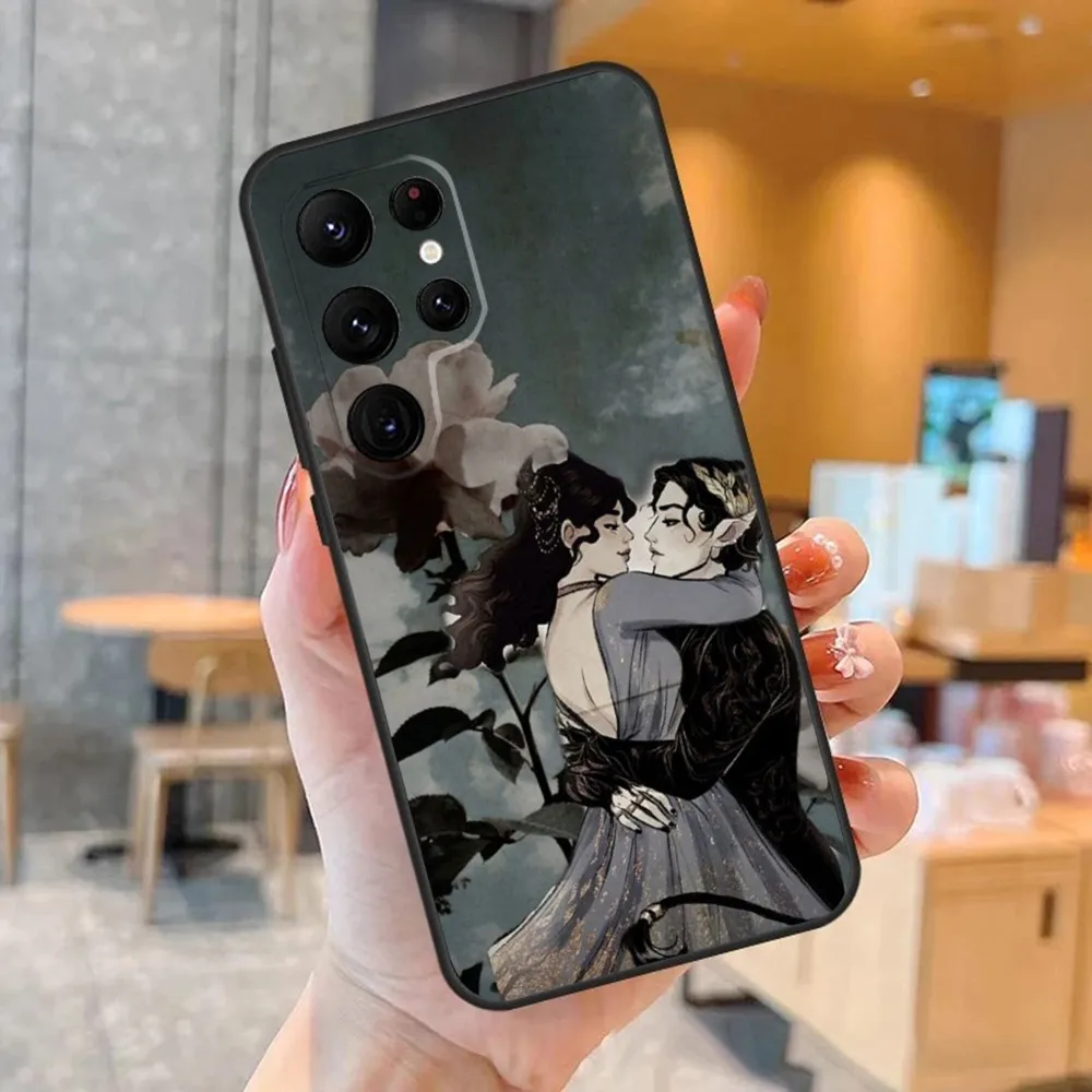 Карданный чехол для телефона Cruel Prince Jude SamsungS24 S23 S22 S21 Ultra Pro S10 S30Plus S9 20lite черный