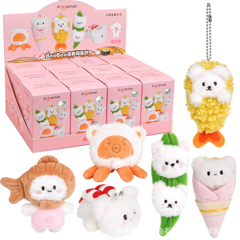 Booboo Bear Sushi Blind Box Plush Doll Surprise Box Guess Bag for Girl Gift