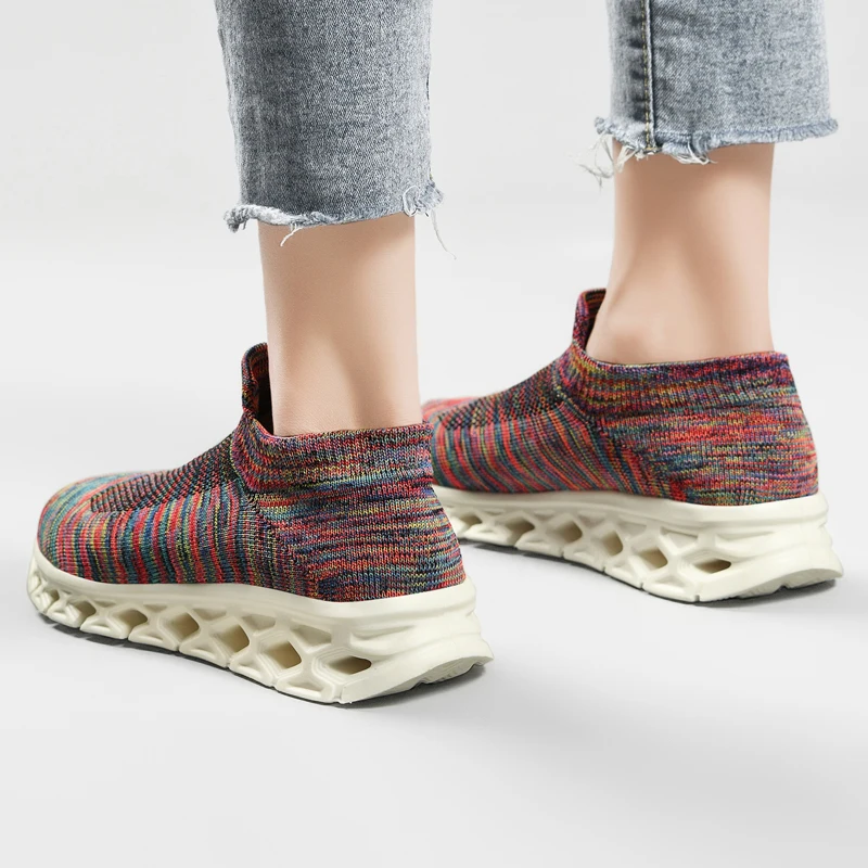 Hot Sale Summer New Ultralight Soft Comfortable Casual Shoes Couple Slip on Fitness Unisex Trainers Free Shipping Size 36-46