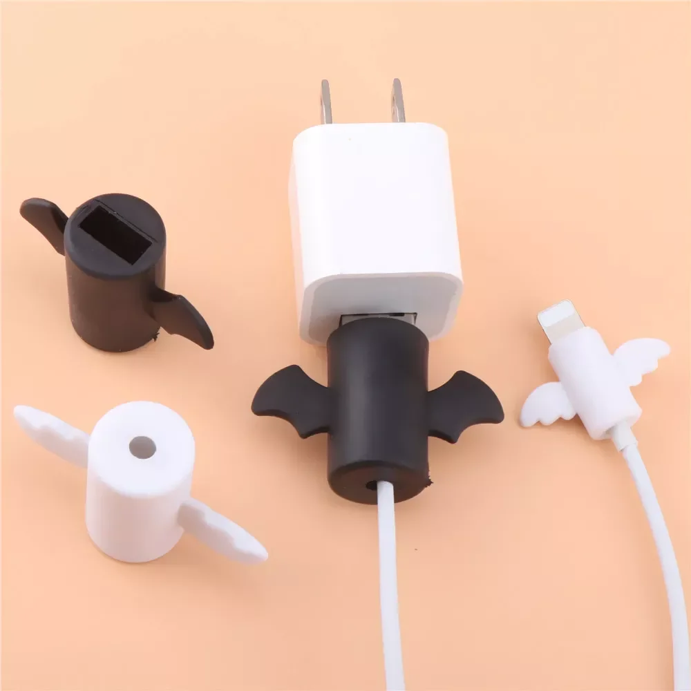 

Angel Protector Cable Charger Anime Kawaii Organizer USB Cable Protector Silicone Cable Winder For IPhone Organizador