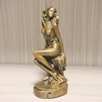 fairy hadas figurine oriental women brass estatua retro vintage antique desk decor chambre desk toys adornos para casa art gift