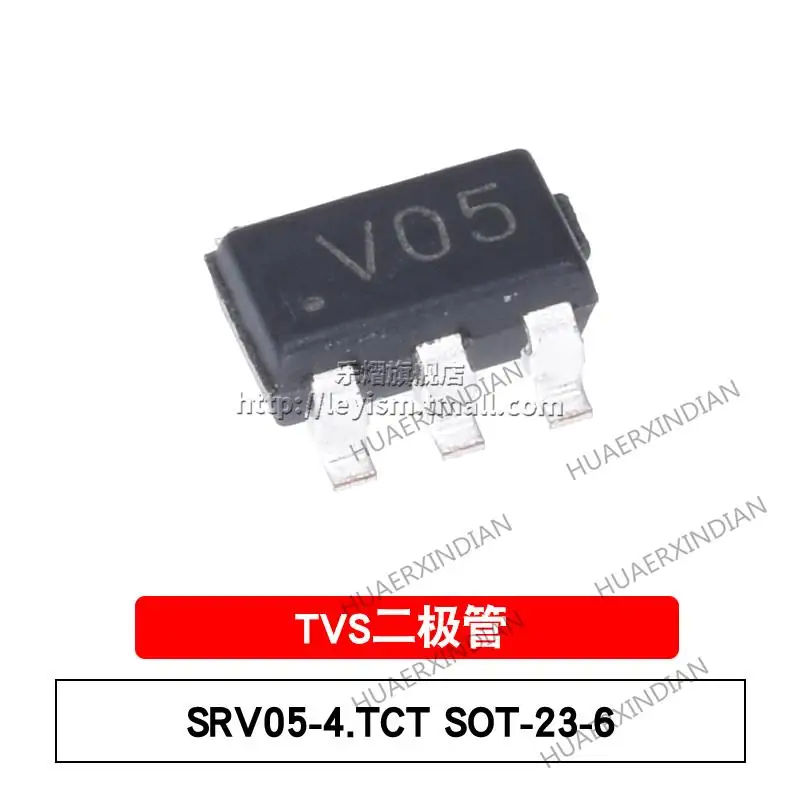 

10PCS New and Original SRV05-4.TCT SOT23-6 V05 TVS ESD