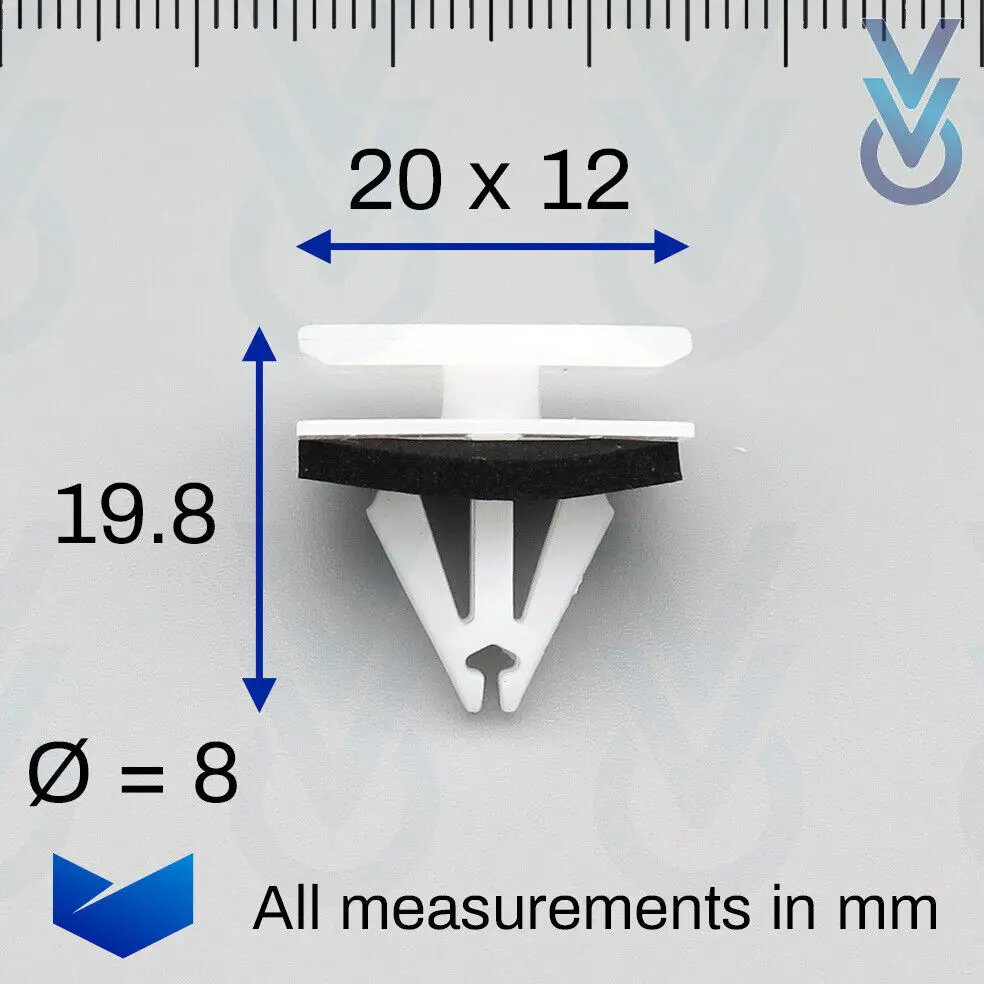 10x VVO ® Боковая юбка зажимы для накладки на пороги автомобилей Ford 5270438