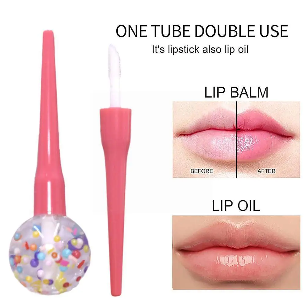 

2ml Fruity Lollipop Lip Oil Lip Glaze Transparent Moisturizing Lip Oil Lip Gloss 1pc Moisturizing Lip Tint Make Up For Wome I6k6