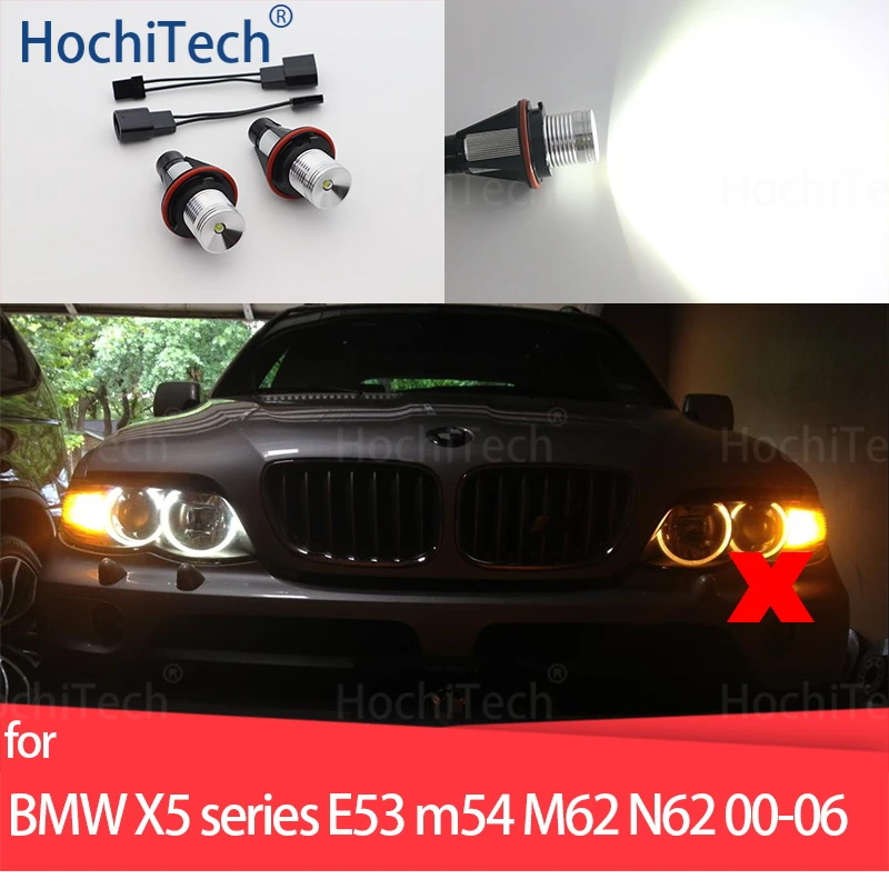 

Светодиодсветодиодный габаритные огни Angel Eyes, 20 Вт, без ошибок, для BMW X5 series E53 3.0i 4.4i 4.6is 4.8is m54 M62 N62 2000-2006