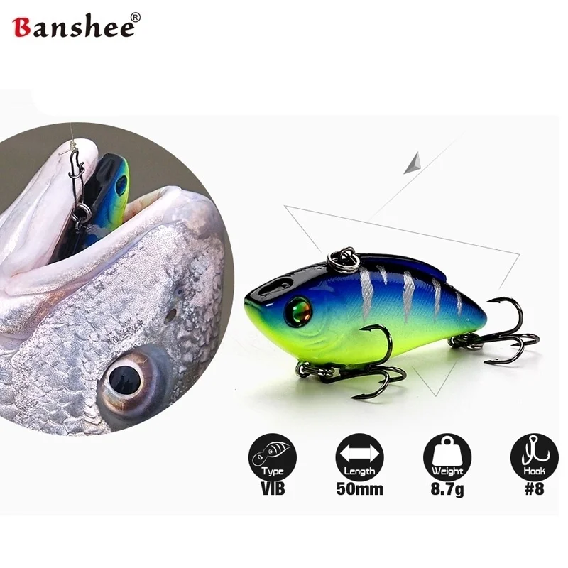 Banshee плавные кренкбейты 50 мм 8 7 г приманки VIB лезвия искусственная жесткая