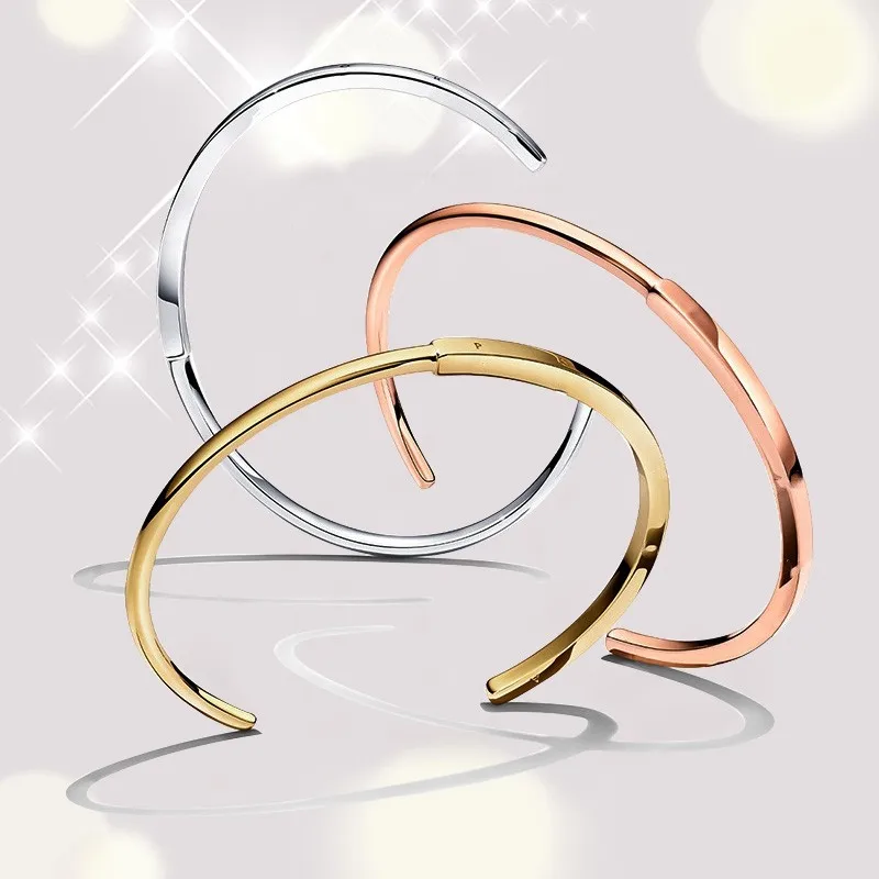 

2021 New Gift Jewelry Women Sterling Silver Beadeds Diy Designer Charms Fit Original Pandora Manualidades Beads Bangle Bracelets