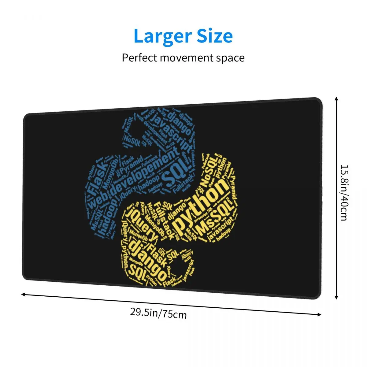 Программатор Python игровой коврик для мыши Настольный ПК программирующий кодер