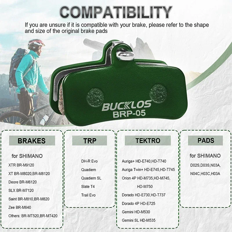 Керамические дисковые тормозные колодки BUCKLOS для электронного велосипеда MTB Shimano