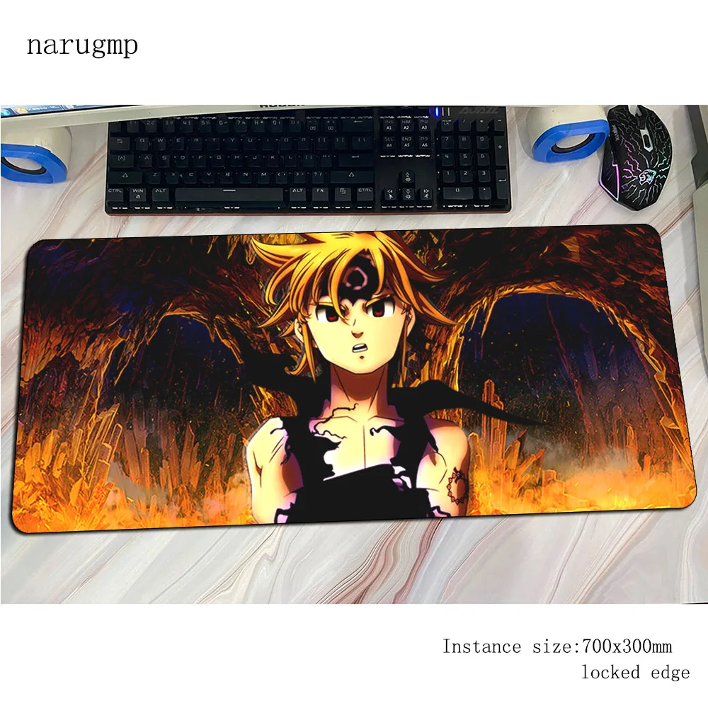 Фото Коврик для мыши Seven Deadly Sins 700x300x4 мм, игровой коврик для мыши, рождественские подарки, офисный коврик для ноутбука, настольный коврик Xxl, коврик для мыши, игровые коврики для ПК, геймер №2