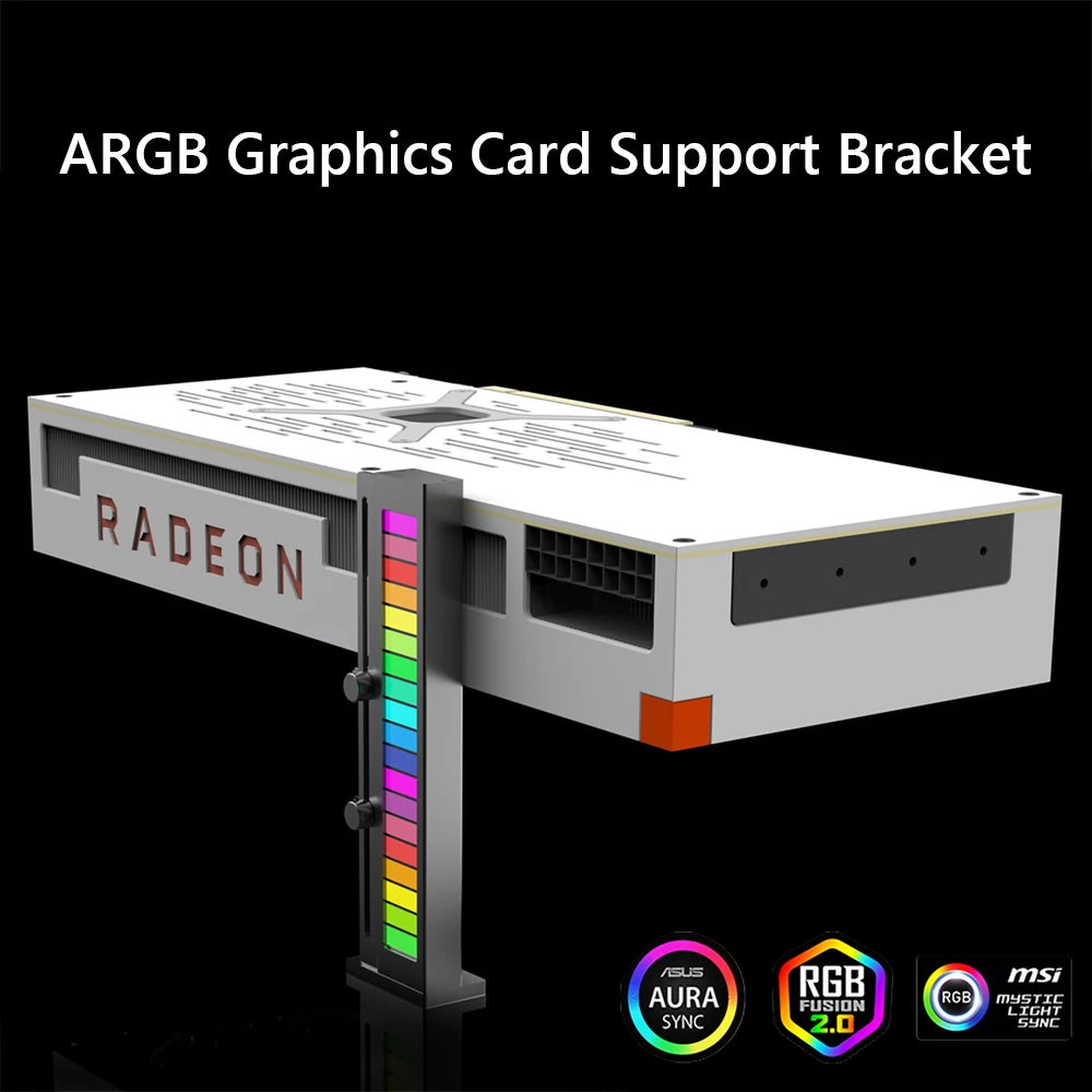 5 В 3-контактный ARGB Sync GPU Опорный Кронштейн Для ATX/M-ATX/ITX Держатель Видеокарты