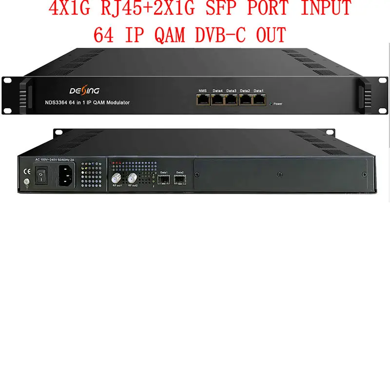 Многослойный шифрованный Dvb-c Ip-модуль Qam Ip-Rf-модулятор
