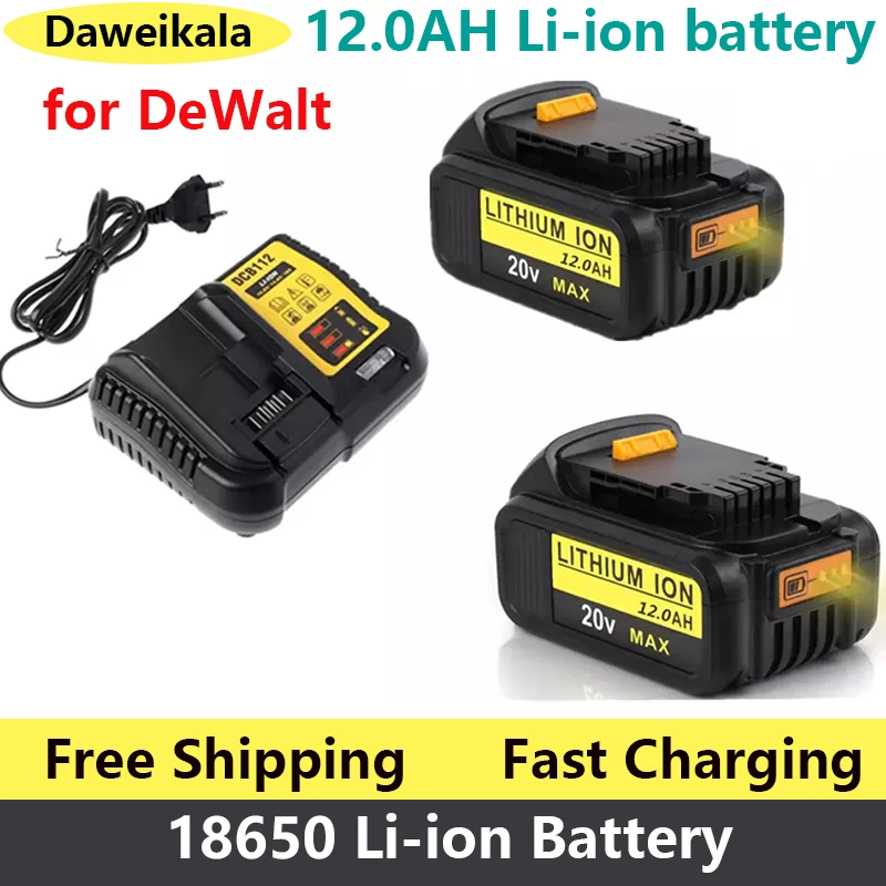 Новинка 2023 запасной аккумулятор для DeWalt DCB184 DCB181 DCB182 DCB200 20 в 5 А батарея + 3A зарядка