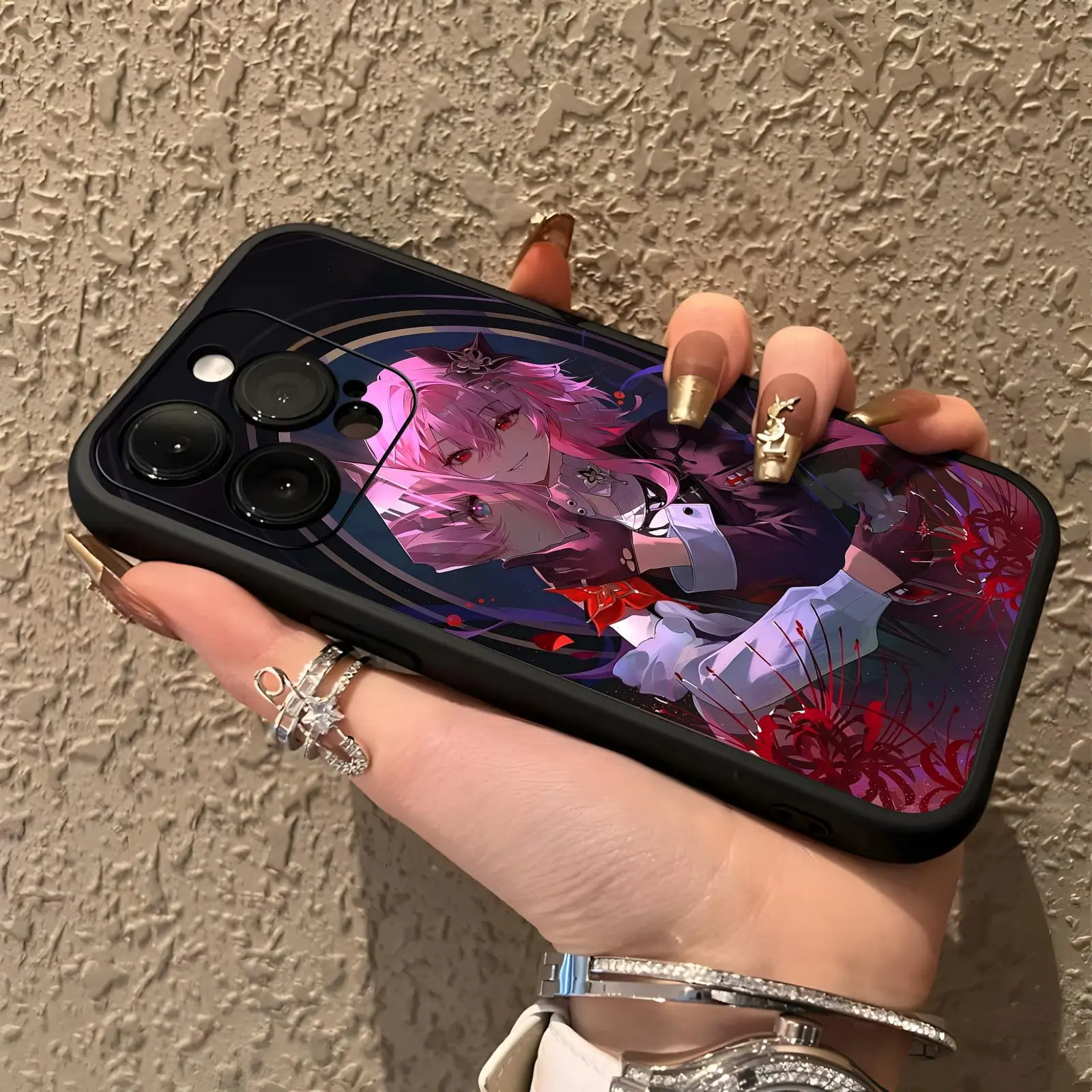 Фото Чехол для телефона Honkai Star Rail Evernight для iPhone 17, 16, 16e, 15, 14, 13, 12 Plus, Mini, Pro, Max, мягкий, черный, противоударный №1