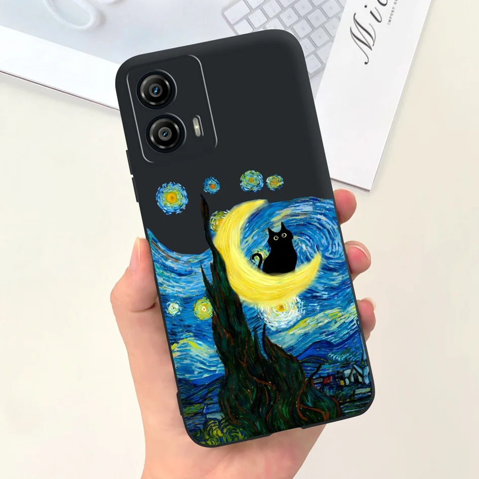 Противоударный силиконовый мягкий матовый чехол для Motorola Moto G73