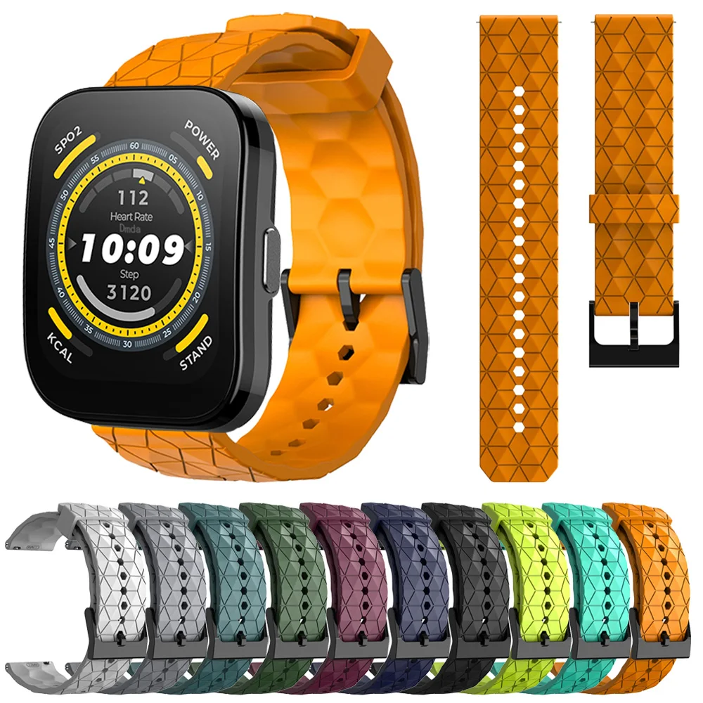 Ремешок силиконовый для Huami Amazfit GTR 4/GTR 3 Pro 2 2e 47 мм 42 спортивный браслет с рисунком